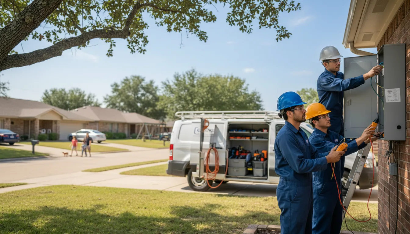 Certified electrician providing emergency electrical services in Cammal, PA